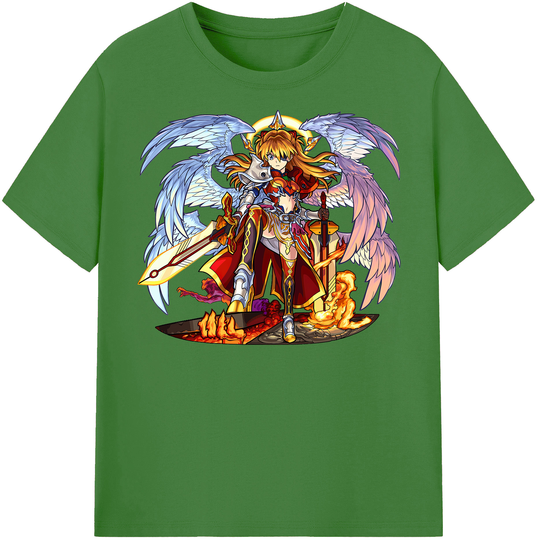 （画像用） EVA 新世紀エヴァンゲリオン レディースカジュアルプリントTシャツ（綿100％）